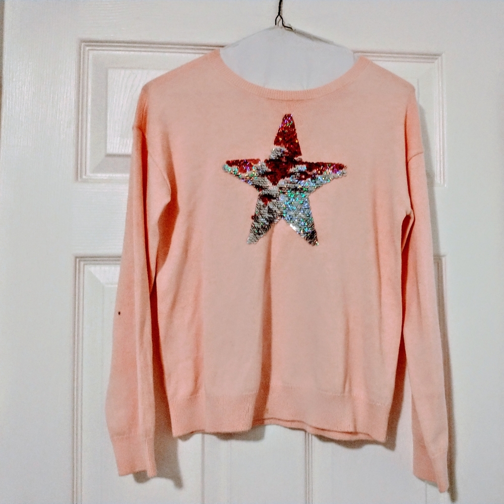 Childrens Place Shiny Star Cardigan Sweater Girls